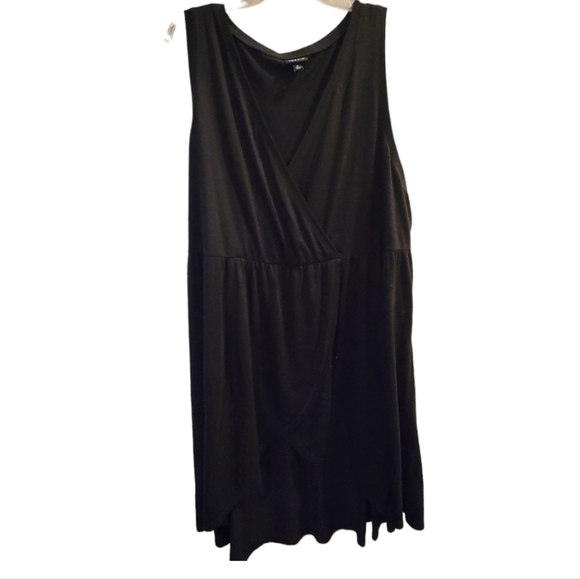 Torrid Criss Cross Front Black Dress Size 4X - Picture 1 of 4